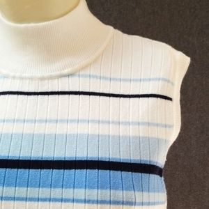 Vintage Sleeveless Mock Turtleneck Top